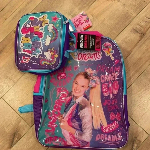 4/$25 Nickelodeon JOJO Silva Backpack Lunch Bag Set NWT - Picture 1 of 5